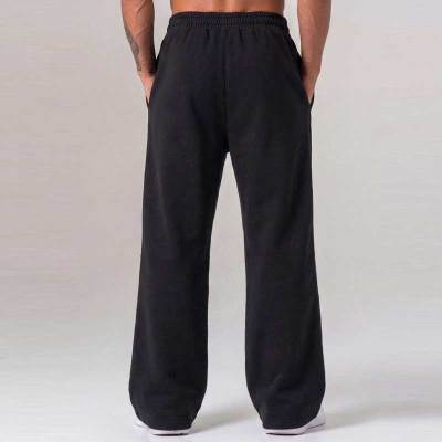 Wholesale Sportswear Joggers Factory | Custom Printing Logo Men's Straight Loose Leg Pants