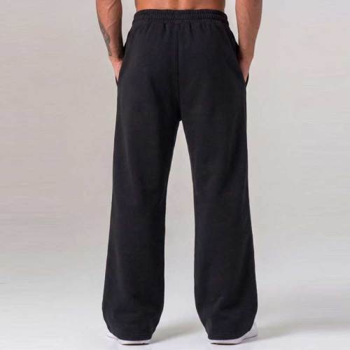 Wholesale Sportswear Joggers Factory | Custom Printing Logo Men's Straight Loose Leg Pants