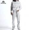 Custom Black Piping White Hoodie Tracksuit Manufacturer | Factory Men Fleece Streetwear Sweat Suit