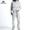 Custom Black Piping White Hoodie Tracksuit Manufacturer | Factory Men Fleece Streetwear Sweat Suit