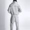 Custom Black Piping White Hoodie Tracksuit Manufacturer | Factory Men Fleece Streetwear Sweat Suit