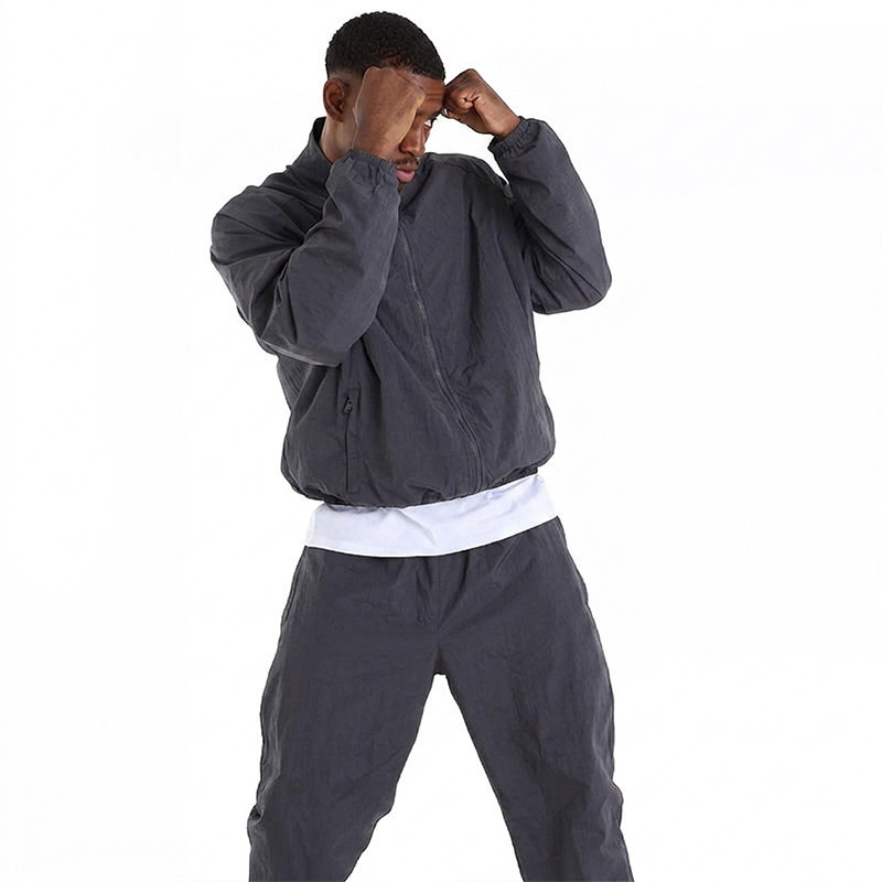Private Label Men's Oversized Windbreaker Set