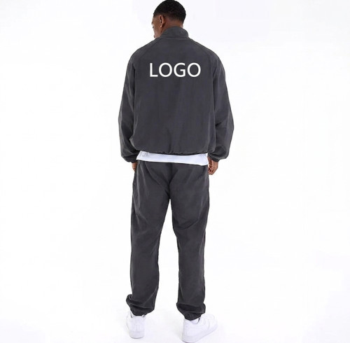 Private Label Men's Oversized Windbreaker Set | Wholesale Premium Streetwear Tracksuit Supplier