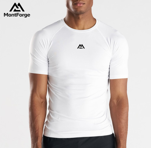 Custom Logo Men's Raglan Sleeve Training Tee | Wholesale Premium Compression T-Shirt Supplier