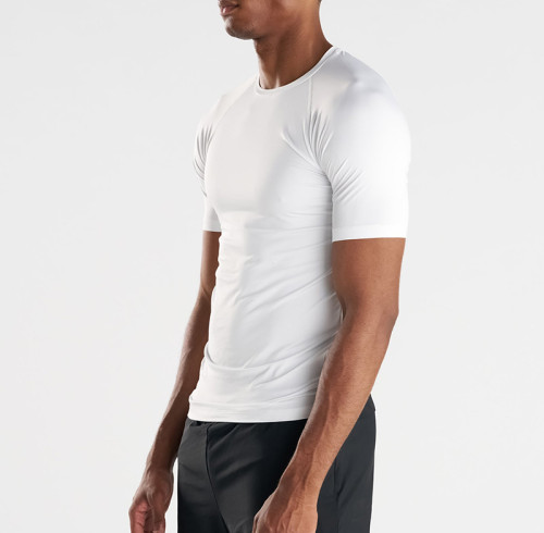 Custom Logo Men's Raglan Sleeve Training Tee | Wholesale Premium Compression T-Shirt Supplier