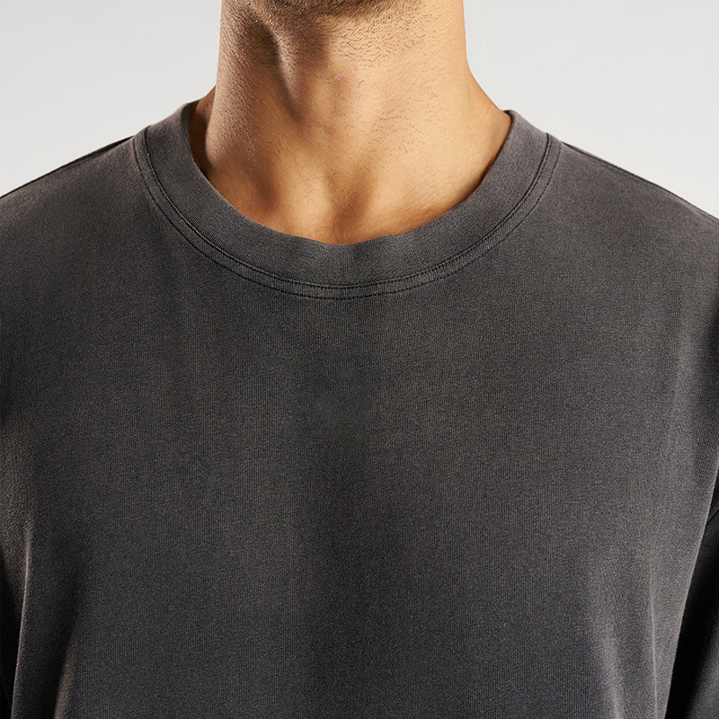 Private Label Loose Fit Distressed Cotton Top