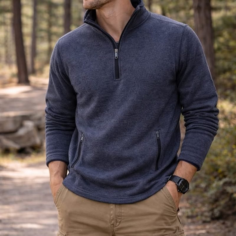 Custom Men’s Brushed-Fleece Training Long Sleeve