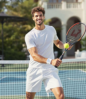 Premium private label tennis polo shirt