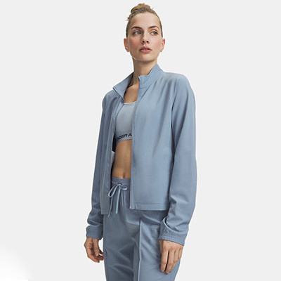 Women's activewear jacket lightweight blue track jacket