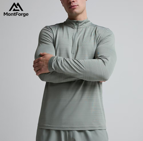 AIKA Custom Sportswear Men's Sports Long Sleeved Gym Shirt Supplier | Long Sleeved Sports Top