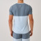 T Shirt for Workout Manufacturer | Blue Mixed Reflective Strip High Stretchy Men T Shirt