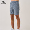 Athletic Shorts Manufacturers | Men Blue Mixed Polyester Spandex Woven Shorts Wholesale