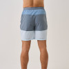 Athletic Shorts Manufacturers | Men Blue Mixed Polyester Spandex Woven Shorts Wholesale