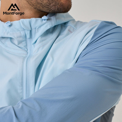 Men Custom Logo Jackets Supplier | Reflective Strip Logo Hoold Windbreak Jacket for Men