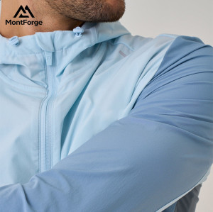 Men Custom Logo Jackets Supplier | Reflective Strip Logo Hoold Windbreak Jacket for Men