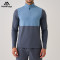 Polyester Workout T-Shirts Manufacturer | Sport Blue Mixed Long Sleeve T Shirts For Men