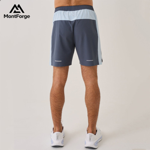Men Lightweight Running Shorts Manufacturer | Color Block Quick Dry Gym Shorts Supplier