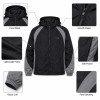 Private Label Men's Color Block Hooded Windbreaker | Wholesale Lightweight Sports Jacket Supplier
