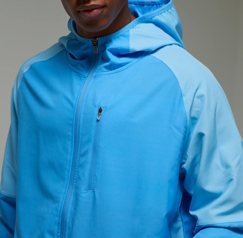 Custom Logo Male Two-Tone Running Sports Set | Wholesale Zip-Up Gym Activewear Manufacturer