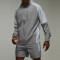 Custom Logo Male Two-Tone Running Sports Set | Wholesale Zip-Up Gym Activewear Manufacturer