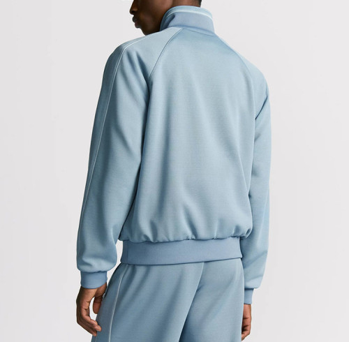 Private Label Men's Stand Collar Track Jacket | Wholesale High-End Athleisure Sweatshirt Manufacturer