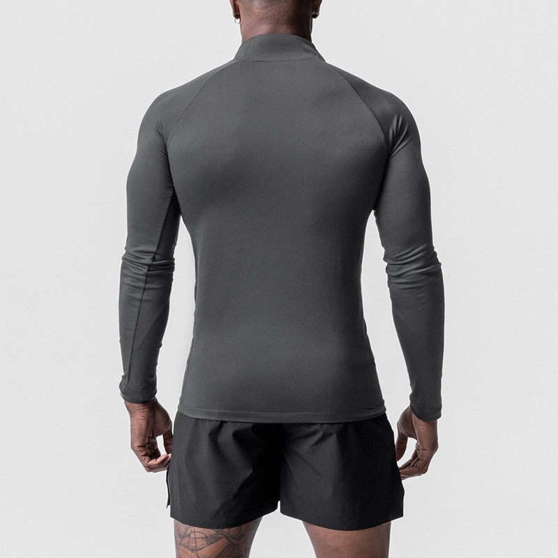 Private Label Men's Half-Zip Long Sleeve Baselayer