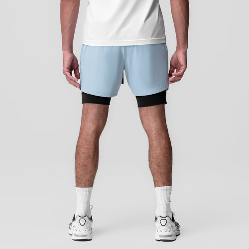 Private Label Men's 2-in-1 Running Shorts | Wholesale Athletic Compression Liner Workout Shorts Supplier
