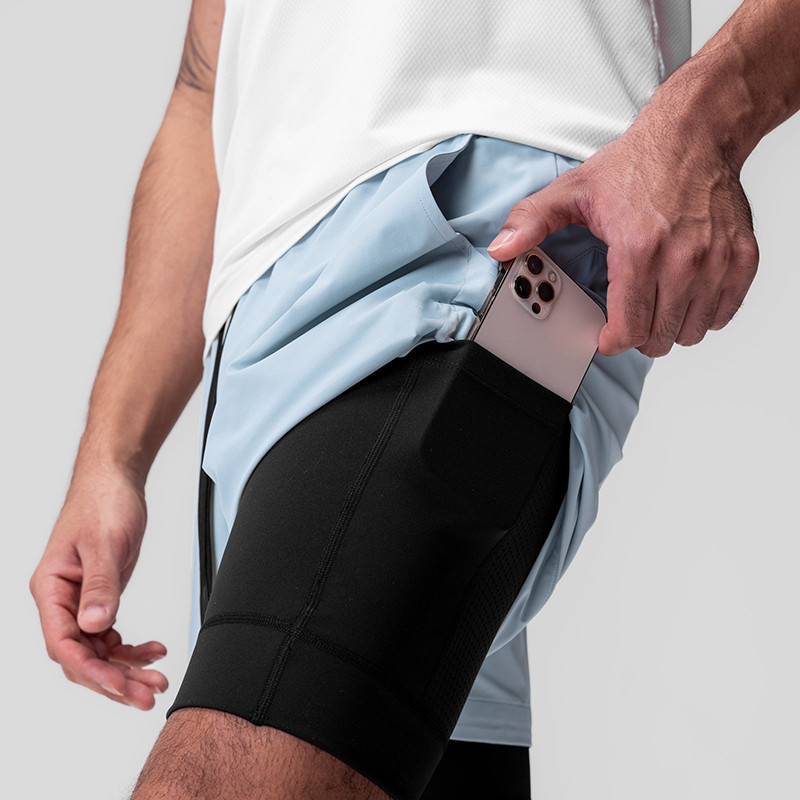 Custom Logo Gym Training Shorts with Phone Pocket