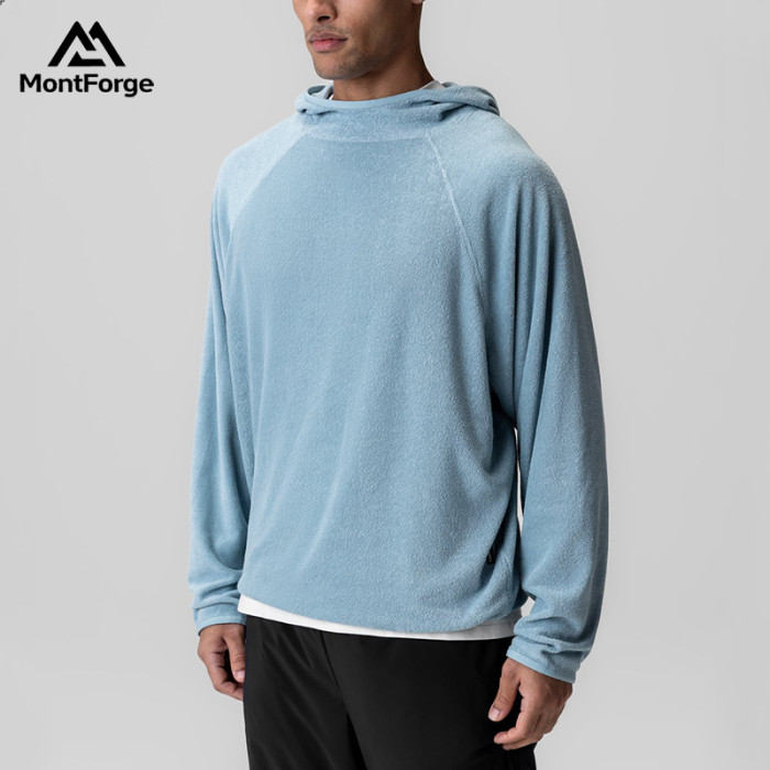 Custom Logo Men's Raglan Sleeve Sweatshirt | Wholesale Casual Athletic Hooded Top Manufacturer