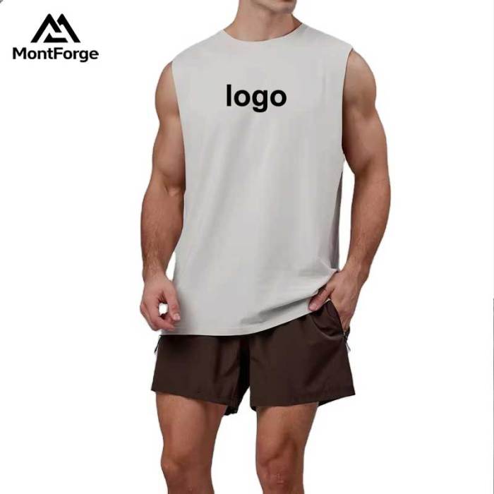 OEM Custom Gym Sports Tank Top Manufacturer | Mens Polyester Spandex Vest Factory
