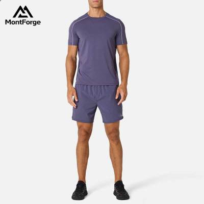 Custom Training Running T Shirt Shorts Supplier | Performance Men's T Shirt Set Manufacturer