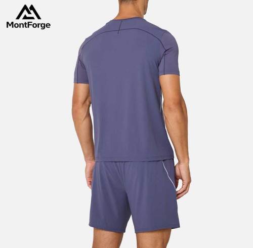 Custom Training Running T Shirt Shorts Supplier | Performance Men's T Shirt Set Manufacturer