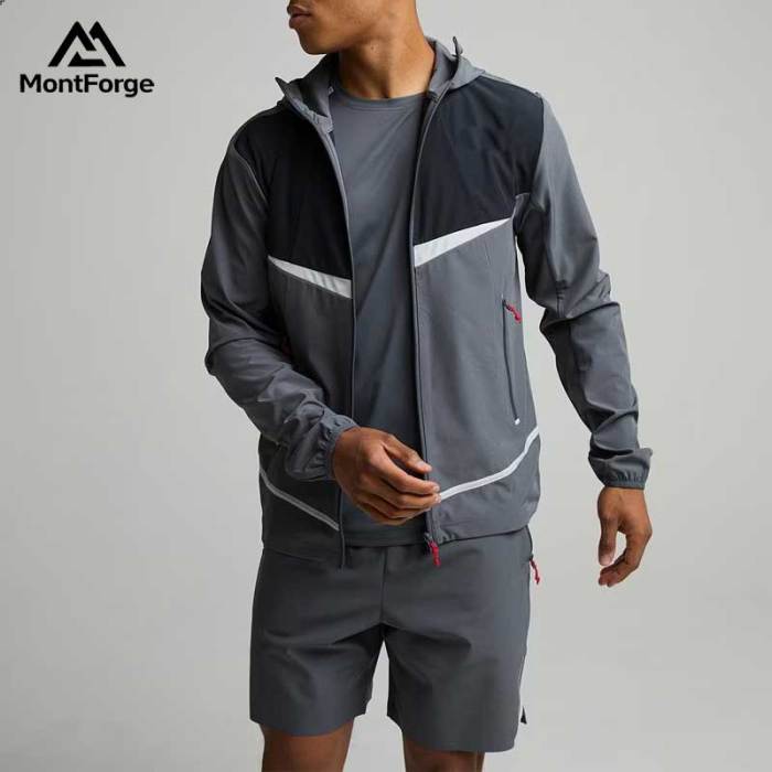 Custom Logo Men's Athletic Wear Set | Private Label Hooded Jacket & Shorts Supplier