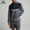Custom Logo Men's Athletic Wear Set | Private Label Hooded Jacket & Shorts Supplier