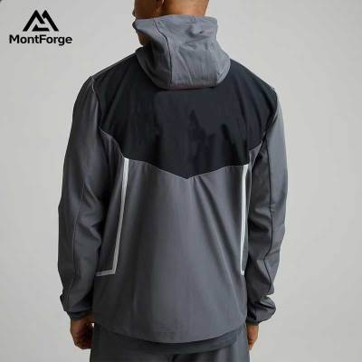 Custom Logo Men's Athletic Wear Set | Private Label Hooded Jacket & Shorts Supplier