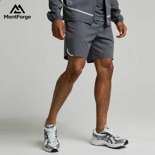 Custom Logo Men's Athletic Wear Set | Private Label Hooded Jacket & Shorts Supplier