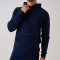 Navy Blue Reflective Strip Hood Sweatshirt | Custom Hoodies in Bulk Manufacturer