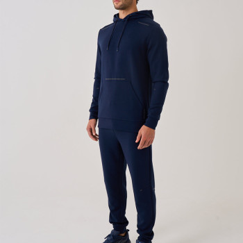 Navy Blue Reflective Strip Hood Sweatshirt | Custom Hoodies in Bulk Manufacturer