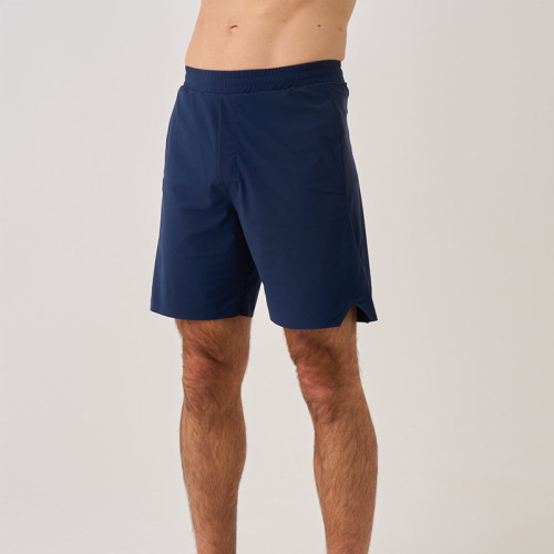 Men's Quick Dry Shorts Manufacturer | Navy Zipped Pockets Custom Sports Men Shorts