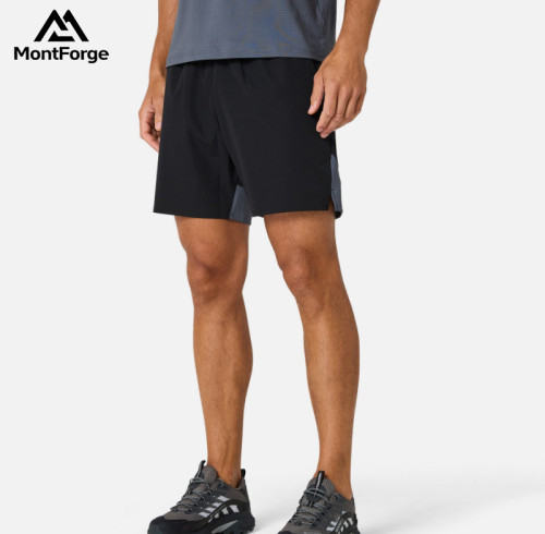 Custom Men Sports Shorts Manufacturer | Color Block Performance Shorts Supplier