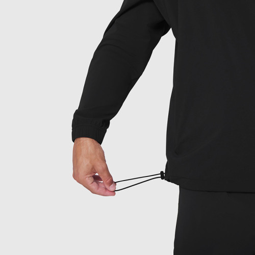 Private Label Men's Quarter-Zip Windbreaker | Wholesale Lightweight Athletic Pullover Jacket Supplier