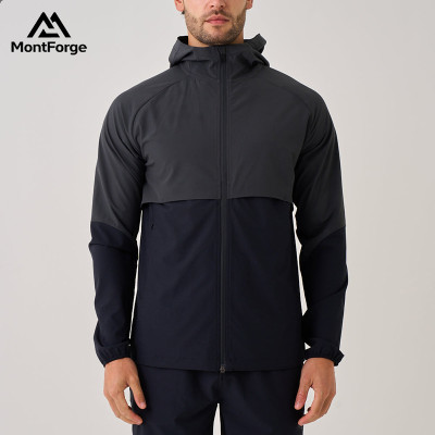 Men's Two-Tone Raglan Sleeve Athletic Hooded Jacket | Wholesale Custom Performance Activewear Supplier
