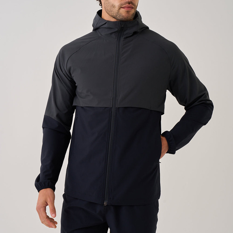 Men's Color-Block Running Windbreaker