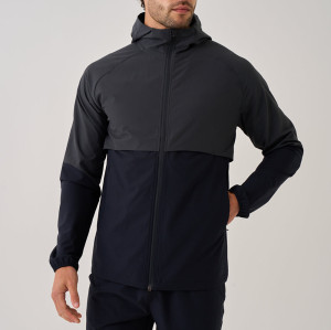Men's Two-Tone Raglan Sleeve Athletic Hooded Jacket | Wholesale Custom Performance Activewear Supplier