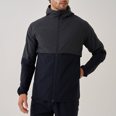 Men's Two-Tone Raglan Sleeve Athletic Hooded Jacket | Wholesale Custom Performance Activewear Supplier