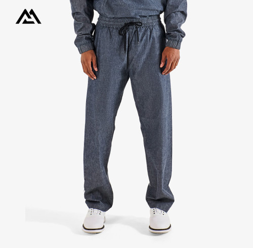 Custom Men's Golf Pants Supplier | Elastic Waist Drawstring Straight Leg Trousers Wholesale