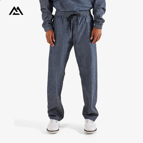 Custom Men's Golf Pants Supplier | Elastic Waist Drawstring Straight Leg Trousers Wholesale