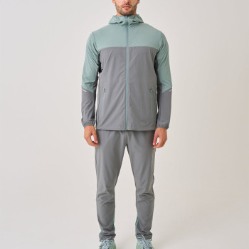 Custom Jogger Sweatpants | Color Mixed Slim Fit Nylon Zipper Pants Manufacturer