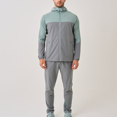 Custom Jogger Sweatpants | Color Mixed Slim Fit Nylon Zipper Pants Manufacturer