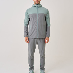 Custom Jogger Sweatpants | Color Mixed Slim Fit Nylon Zipper Pants Manufacturer